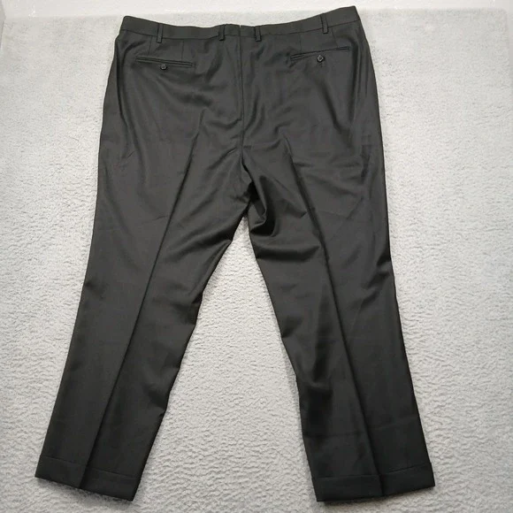 Jay‎ Lore Romano Men's 46 Black Dress Pants Roma Model Italian Wool Blend
